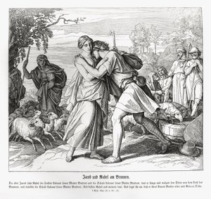 Jakob und Rahel am Brunnen, Genesis von Julius Schnorr von Carolsfeld