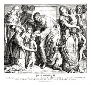 Jesus ruft die Kinder zu sich, Evangelium nach Markus