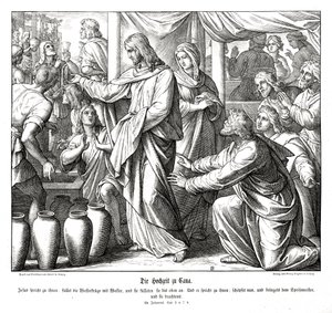 Jesus verwandelt Wasser in Wein, Evangelium nach Johannes