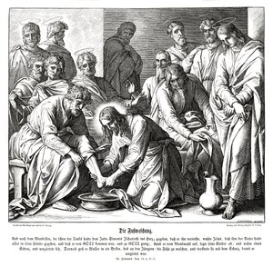Jesus wäscht seinen Jüngern die Füße, Evangelium nach Johannes