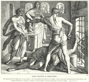 Johannes der Täufer wird enthauptet von Julius Schnorr von Carolsfeld
