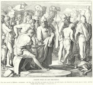 Joseph wird von seinen Brüdern verkauft