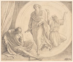 Judas Makkabäus erblickt ein Gesicht von Julius Schnorr von Carolsfeld