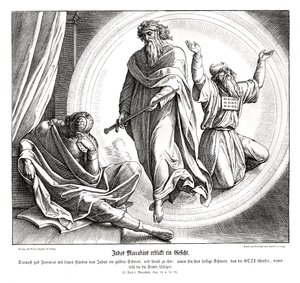 Judas der Makkabäer erhält ein goldenes Schwert von Julius Schnorr von Carolsfeld
