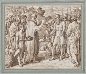Melchisedek segnet Abraham von Julius Schnorr von Carolsfeld