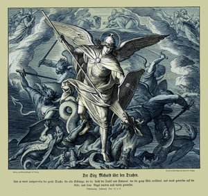 Michaels Sieg über den Drachen, Offenbarung von Julius Schnorr von Carolsfeld