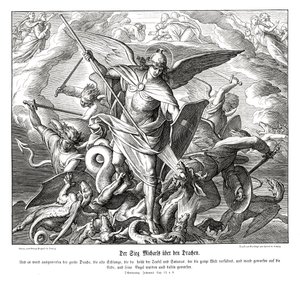 Michaels Sieg über den Drachen, Offenbarung von Julius Schnorr von Carolsfeld