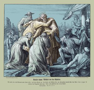 Paulus verlässt die Epheser, Apostelgeschichte