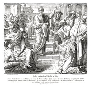 Paulus predigt in Athen, Apostelgeschichte