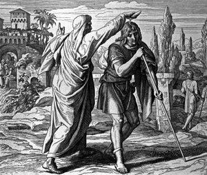 Samuel salbt Saul zum König von Israel von Julius Schnorr von Carolsfeld