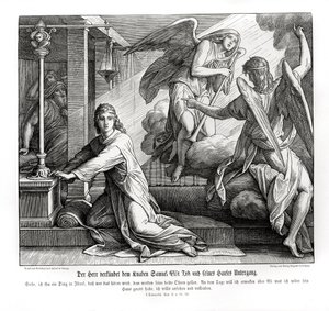Samuel erhält die Prophezeiung vom Tod Elis von Julius Schnorr von Carolsfeld