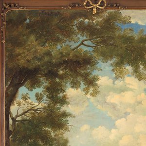 Arkadische Landschaft mit Figuren am Flussufer