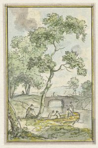 Landschaft mit einem Boot