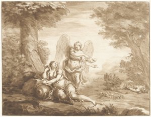 Hagar in der Wüste von Jurriaan Cootwijck