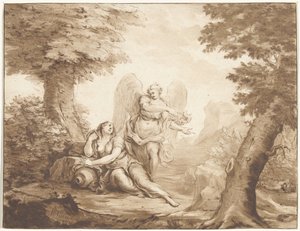 Hagar in der Wüste von Jurriaan Cootwijck
