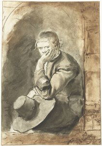 Sitzender Mann