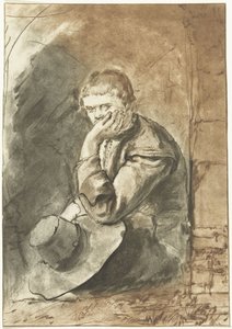 Sitzender Mann