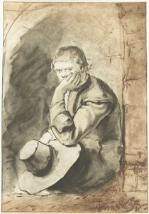 Sitzender Mann
