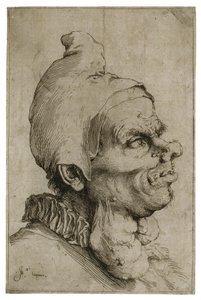 Großer grotesker Kopf von Jusepe de Ribera