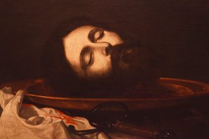 Der Kopf von Johannes dem Täufer (Detail) von Jusepe de Ribera