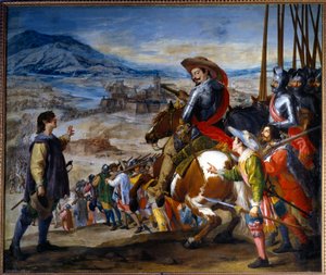 Dreißigjähriger Krieg: Die Eroberung von Brissac im Jahr 1638 durch Bernhard von Sachsen-Weimar von Jusepe or Jose (c.1605 1656) Leonardo
