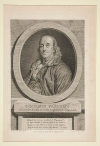 Benjamin Franklin, geboren in Boston, Neuengland, am 17. Januar 1706
