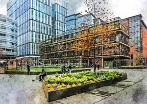 Moderner Stadtpark von Justyna Jaszke