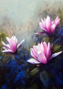 Gelassene rosa Lilien von Justyna Jaszke