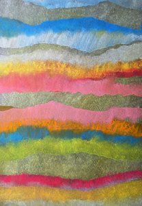 Lebendige abstrakte Landschaft