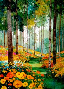 Lebendiger Waldweg