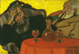Mein Vater und Piacsek, mit Rotwein