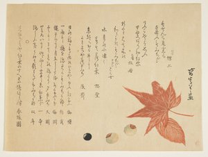 Herbstblätter und Nüsse, 1849-76