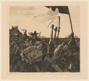 Aufruhr (5. Zustand) von Käthe Kollwitz