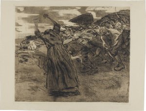 Bauernkrieg, Blatt 5: Losbruch von Käthe Kollwitz
