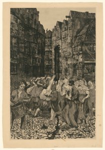 Die Carmagnole (2. Zustand) von Käthe Kollwitz