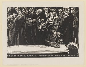 Gedenkdruck für Karl Liebknecht von Käthe Kollwitz