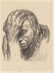 Nachdenkende Frau von Käthe Kollwitz