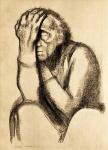 Nachdenkende Frau
