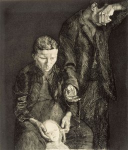 Arme Familie, Teil des Werks „Die Niedergetretenen“ von Käthe Kollwitz
