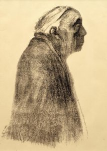 Selbstbildnis im Profil nach rechts von Käthe Kollwitz