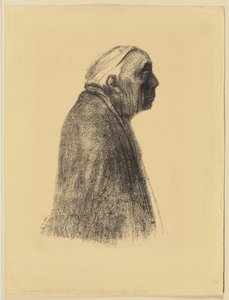 Selbstporträt im Profil nach rechts von Käthe Kollwitz