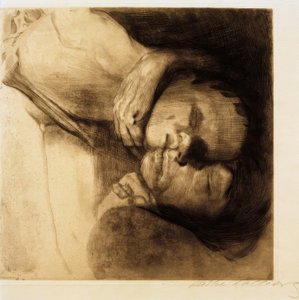 Tod, Frau und Kind von Käthe Kollwitz