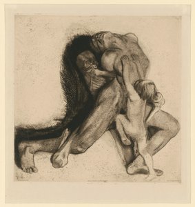 Tod und Frau (6. Zustand) von Käthe Kollwitz