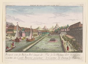 Ansicht des Eckbastions Parel, Teil des Schlosses Batavia