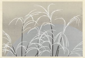 Mond und Gräser von Kamisaka Sekka