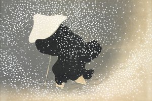 Sato No Yuki, aus Momoyo-gusa von Kamisaka Sekka