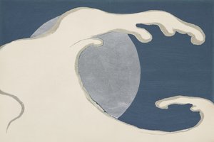 Wellen und Sonne aus Momoyogusa von Kamisaka Sekka