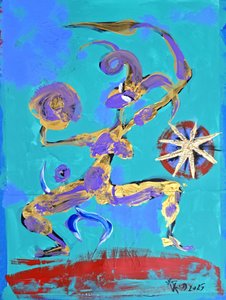 Dynamische mythische Figur von Kanat Ibragimov