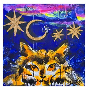 Feline Kosmische Nacht von Kanat Ibragimov