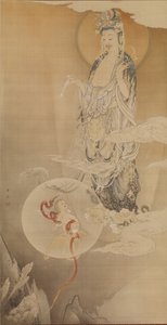 Der Bodhisattva Kannon, 1883 von Kano Hogai